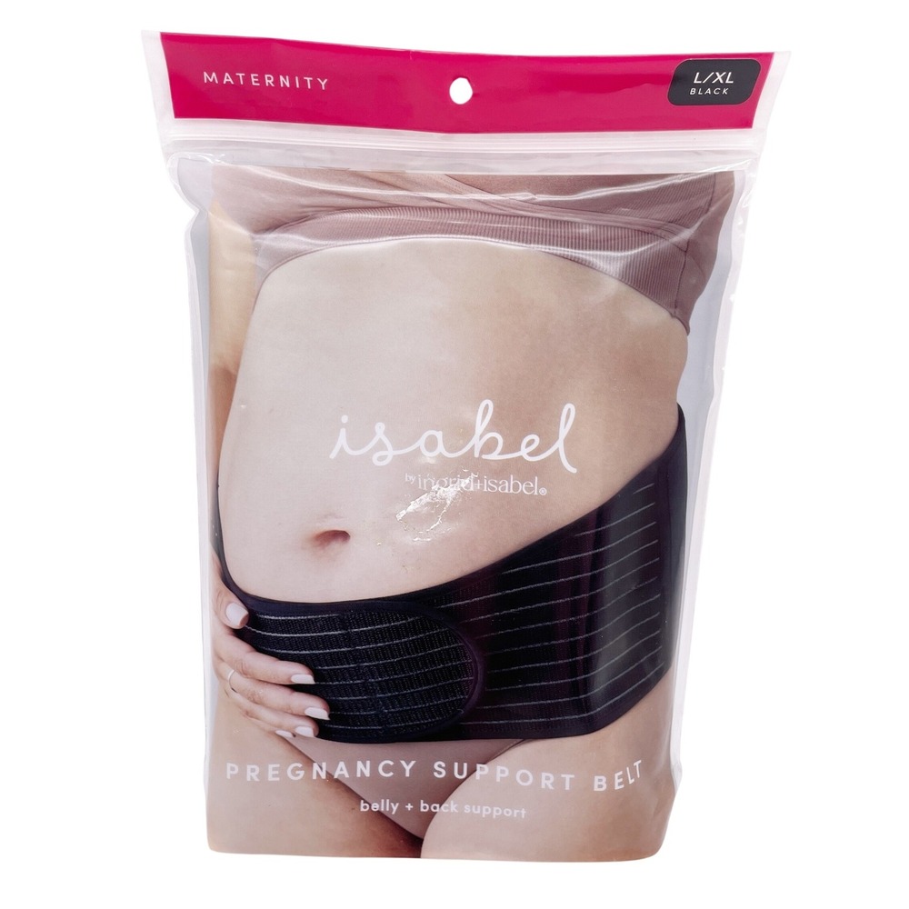 Isabel by‎ Ingrid+Isabel Black Maternity Pregnancy Support Belt Size L/XL